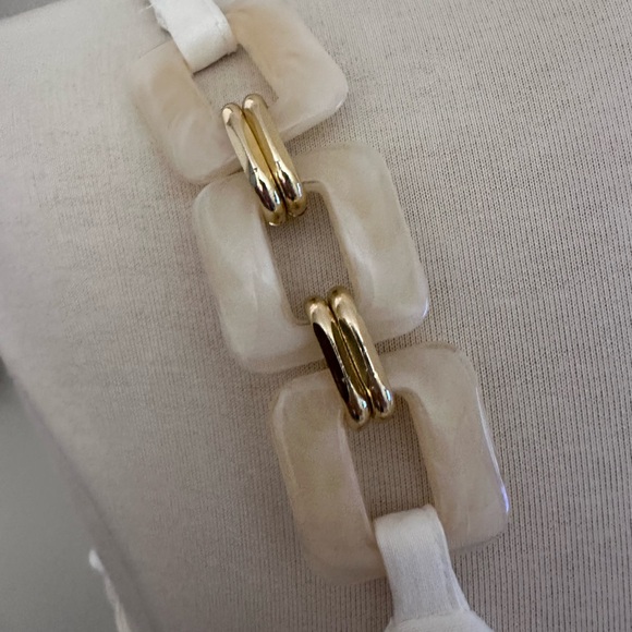 Sienna Sky Strapless Ivory Midi Dress with Side Cutout - Picture 5 of 11